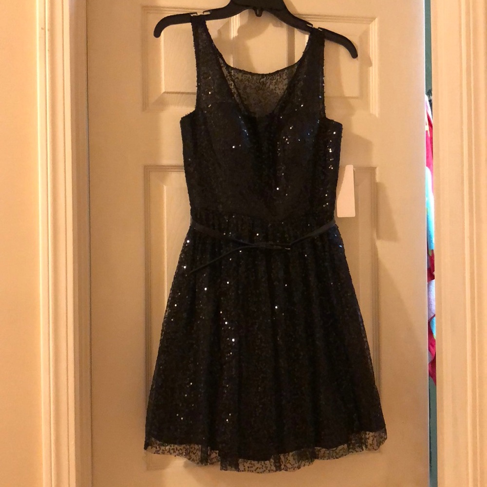 Black Sequin Party Dress